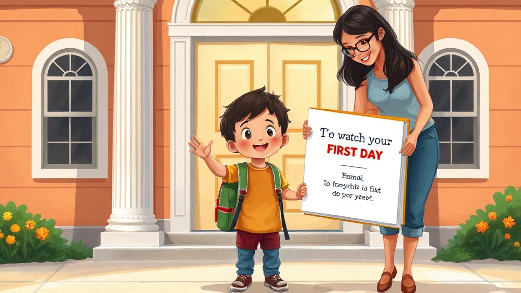 Un bambino e una madre leggono insieme un libro personalizzato su uno sfondo azzurro.