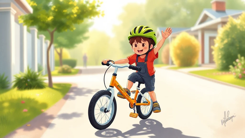 A young child smiling while holding a colorful personalized book.