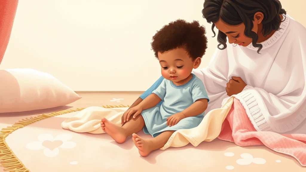 A young child exploring a textured fabric while reading a personalized book with their parent.