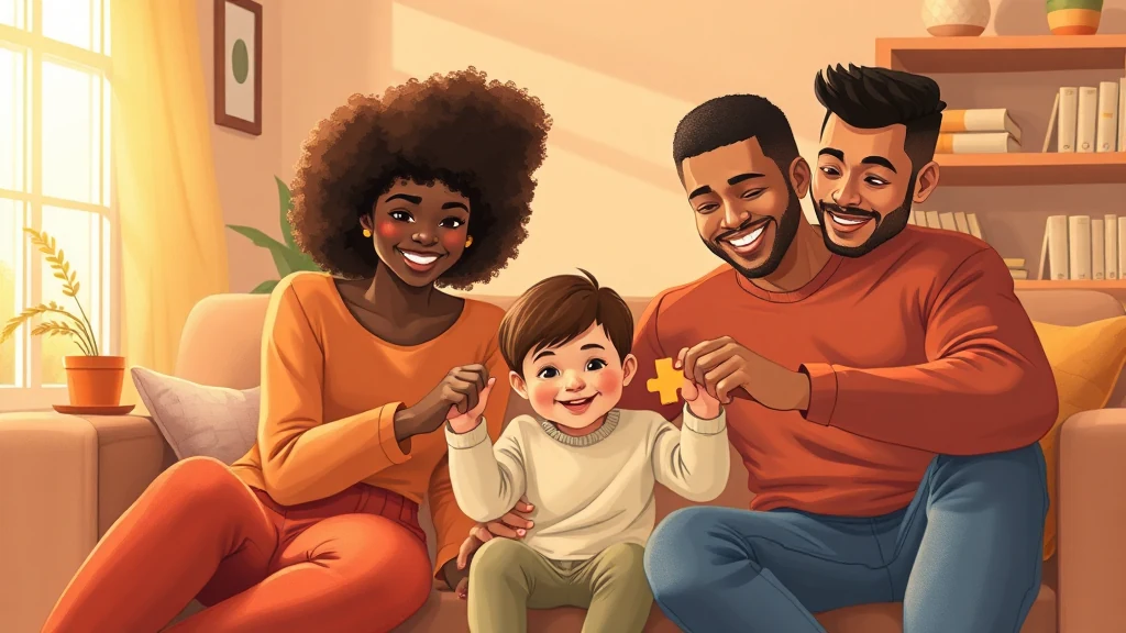 Un bambino sorridente che tiene tra le braccia un libro illustrato personalizzato.